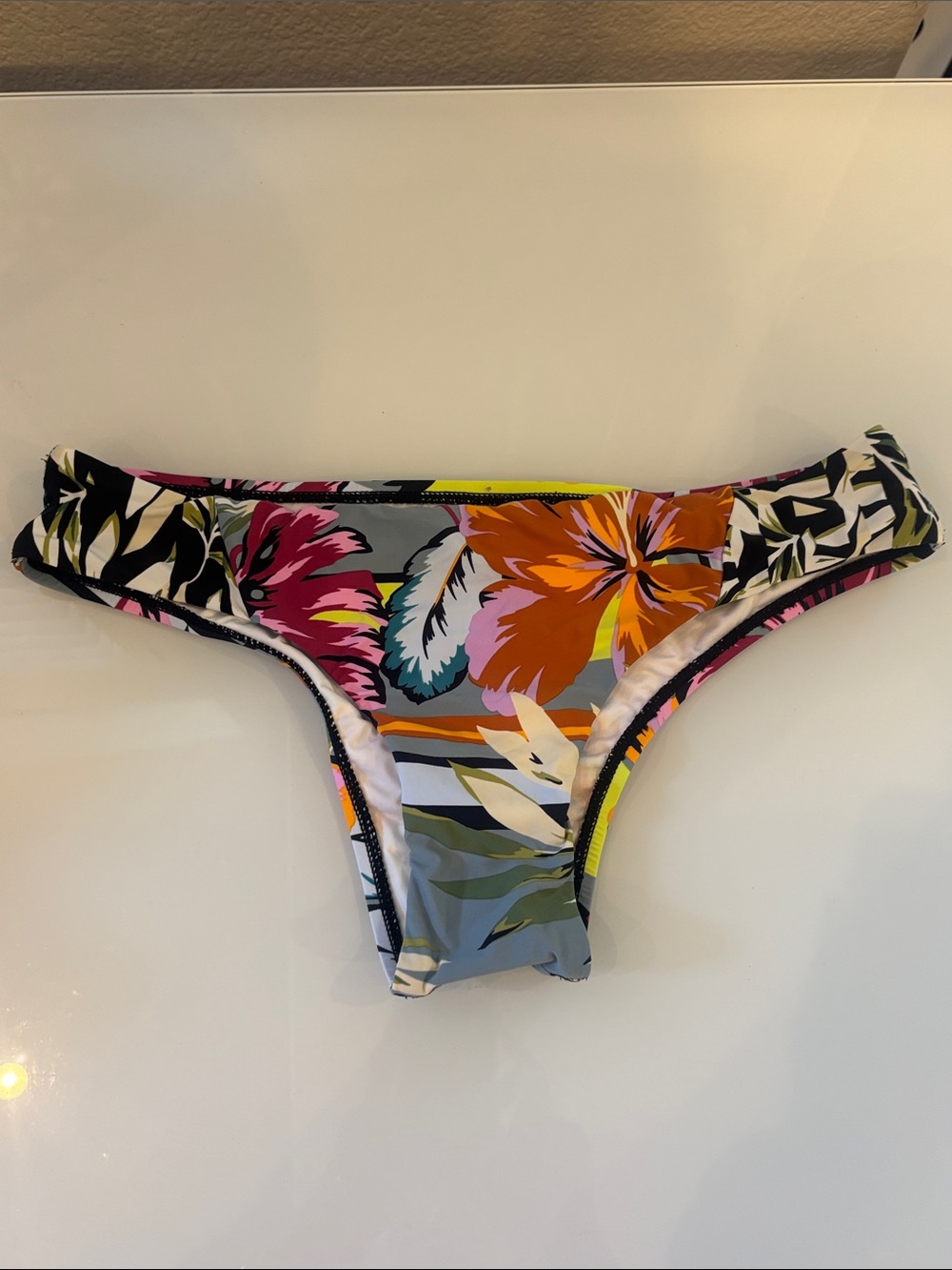 BCBG Tropical Floral Bikini Bottom NWOT